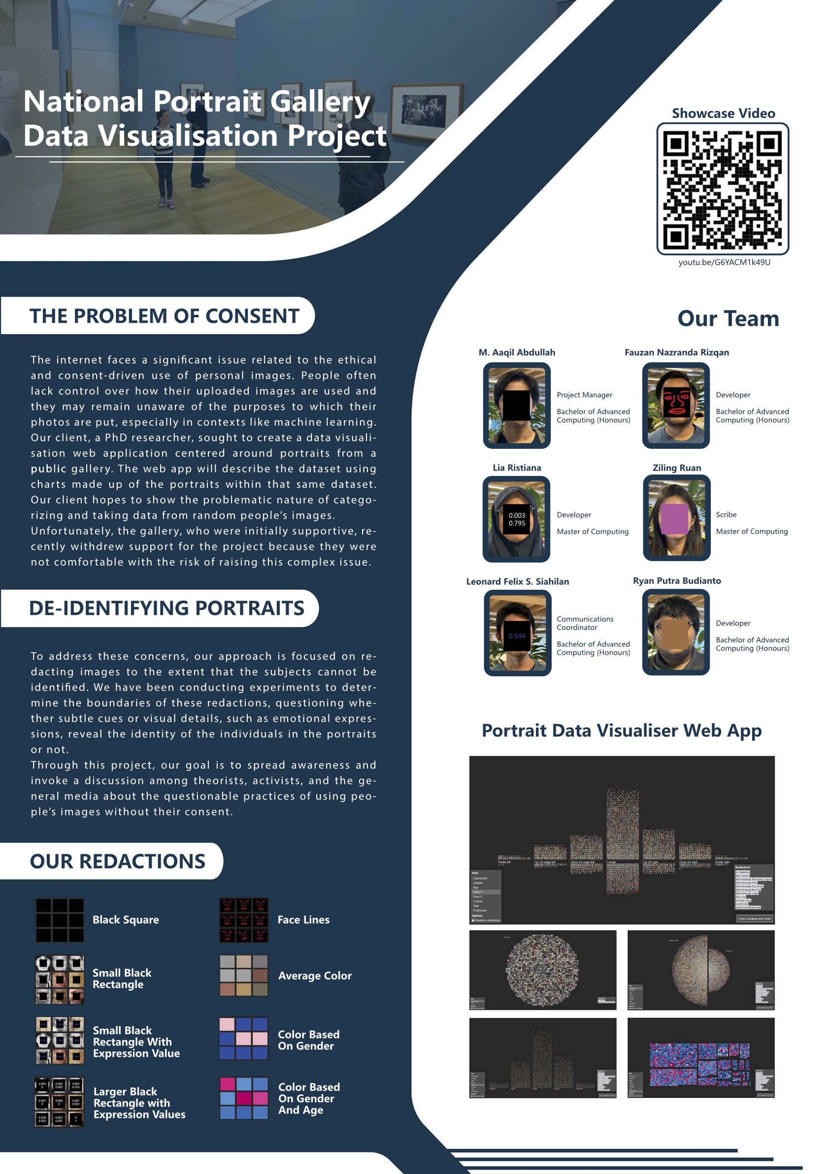 Portrait Data Visualisation (ANU TechLauncher)